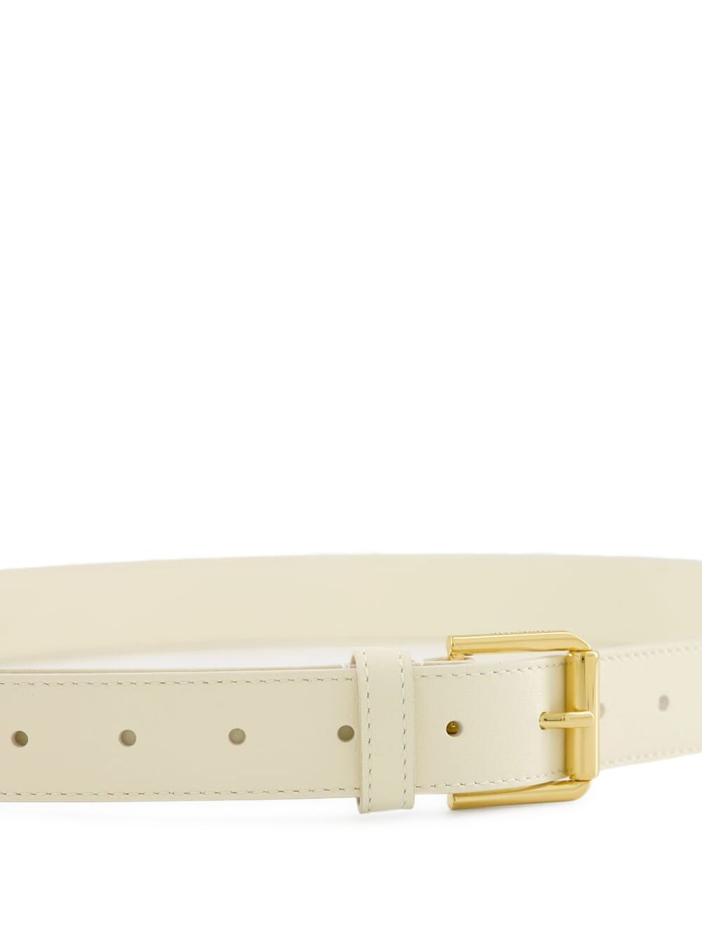 metal-tip leather belt - 2