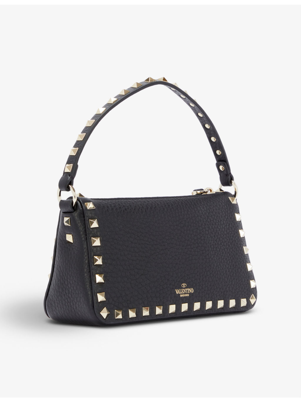 Rockstud Spike small leather shoulder bag - 3