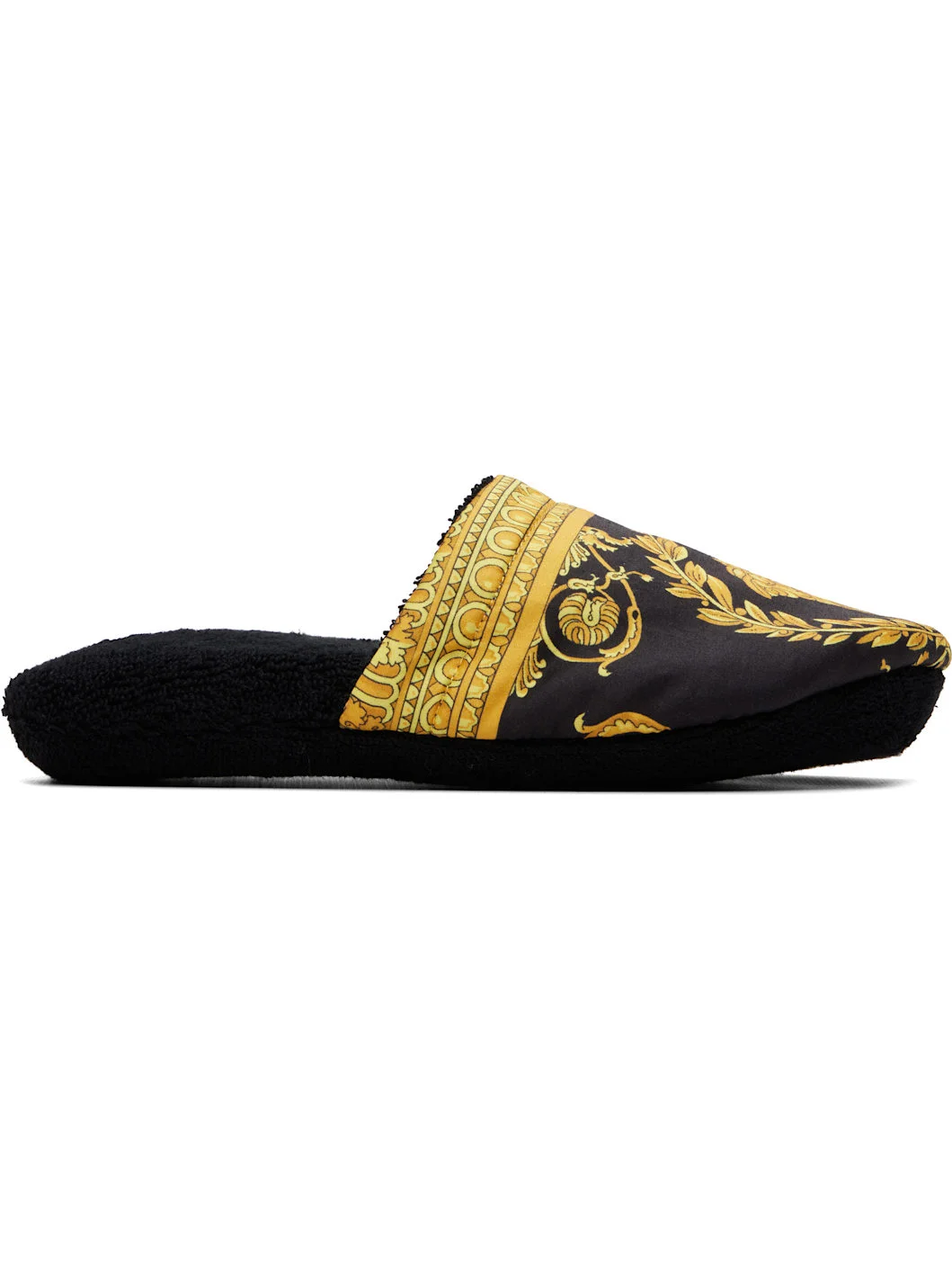 Black 'I Heart Baroque' Slippers - 1