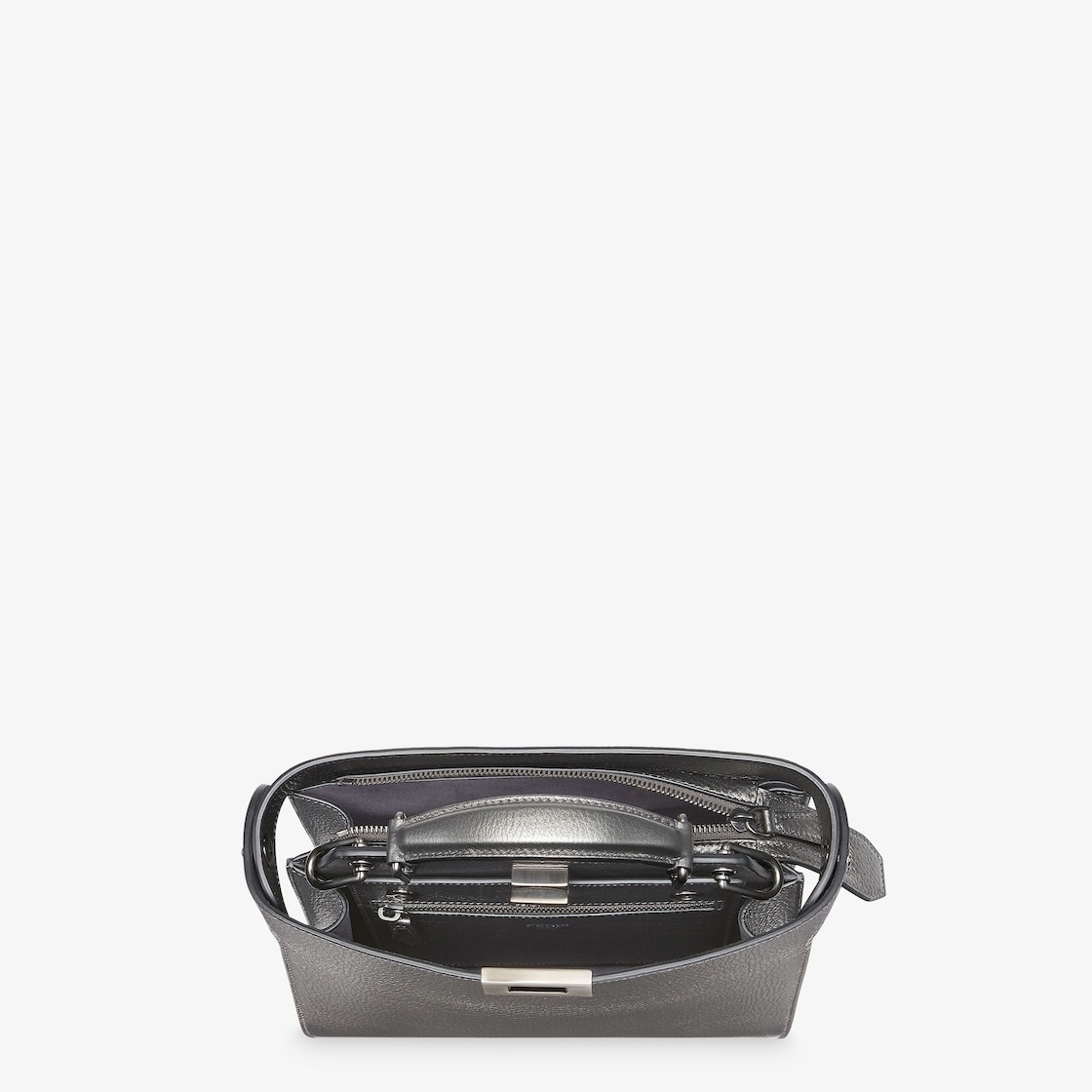 Gray leather bag - 5