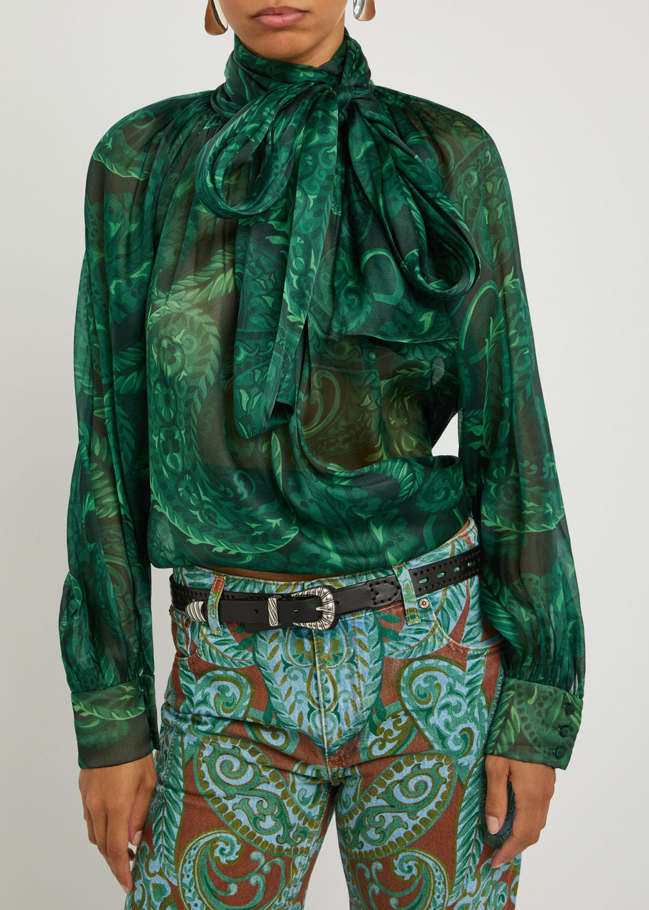 Etro Perforated Leather Belt - 2