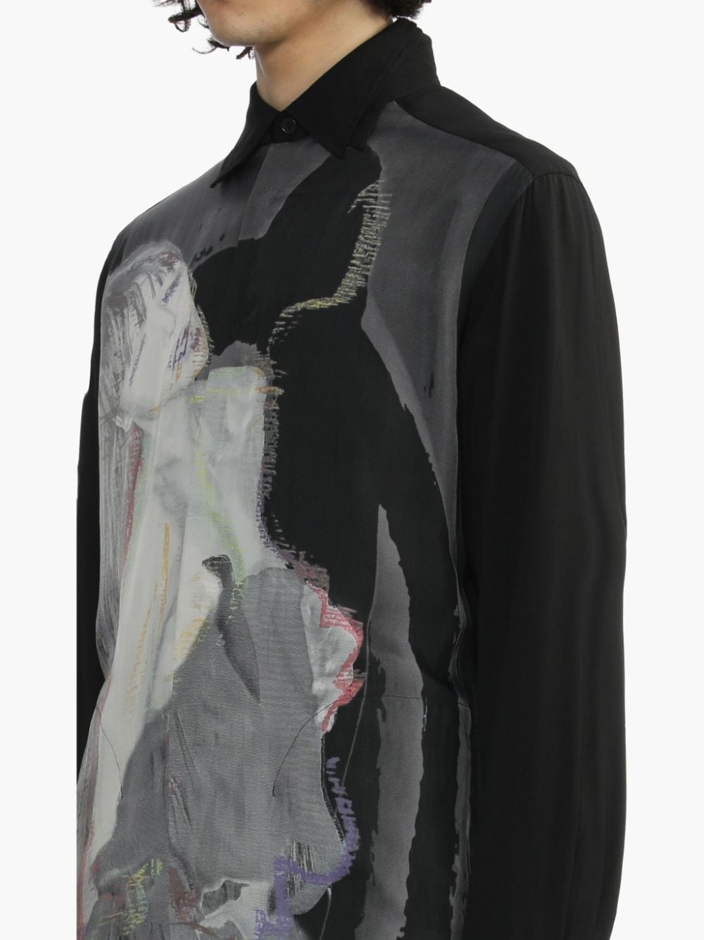 illustration-print shirt - 5