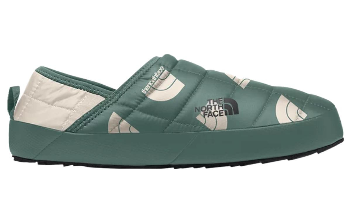 (WMNS) THE NORTH FACE Thermoball Traction Mule V 'Dark Sage Next Gen Logo Print Gardenia White' A3V1 - 2