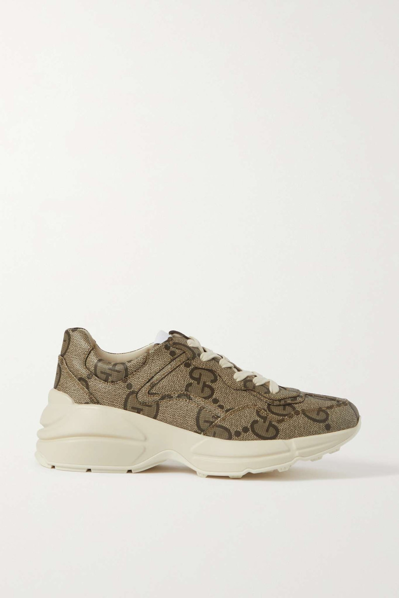 Rhyton printed coated-canvas sneakers - 1