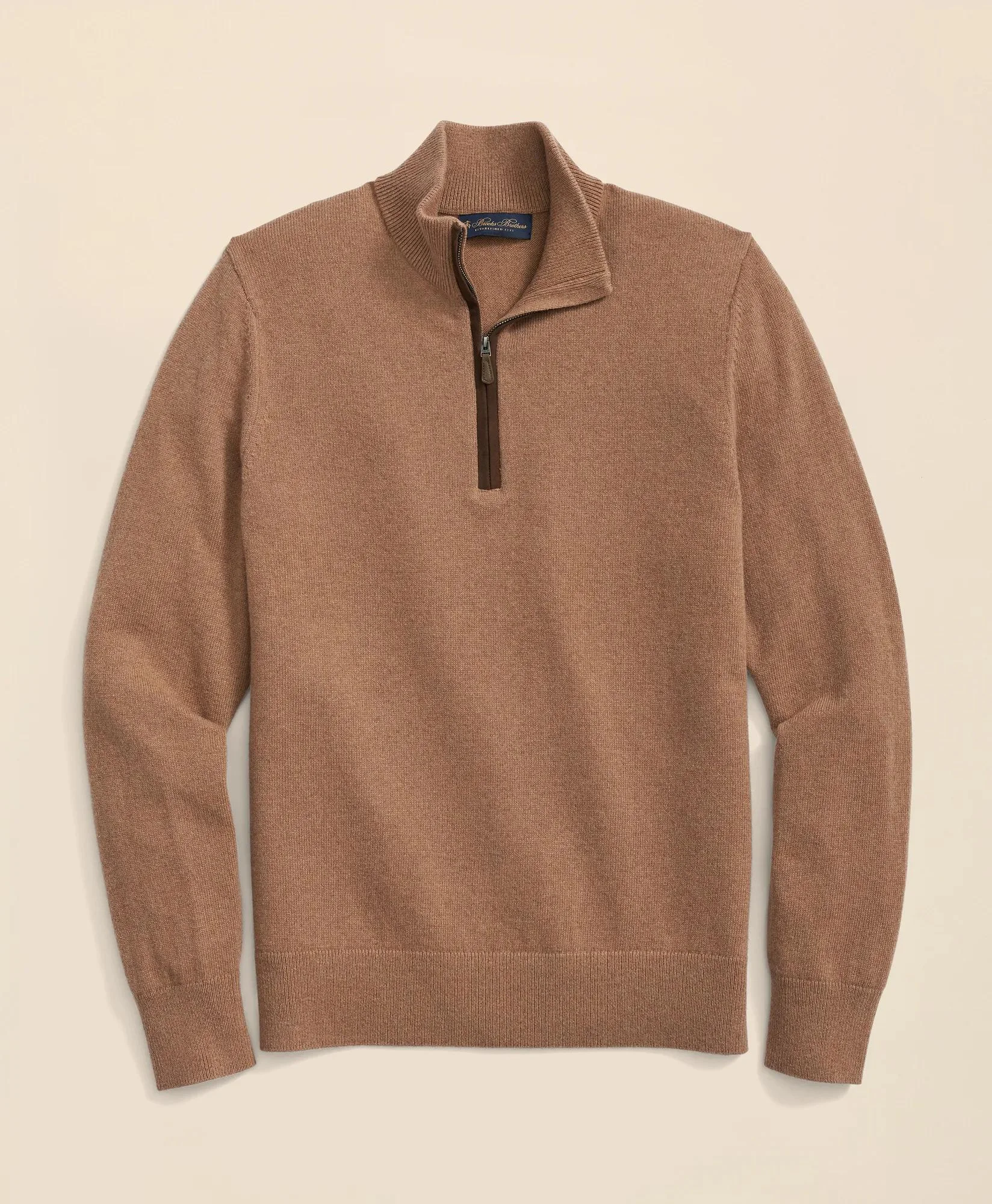 3-Ply Cashmere Quarter-Zip Sweater - 1