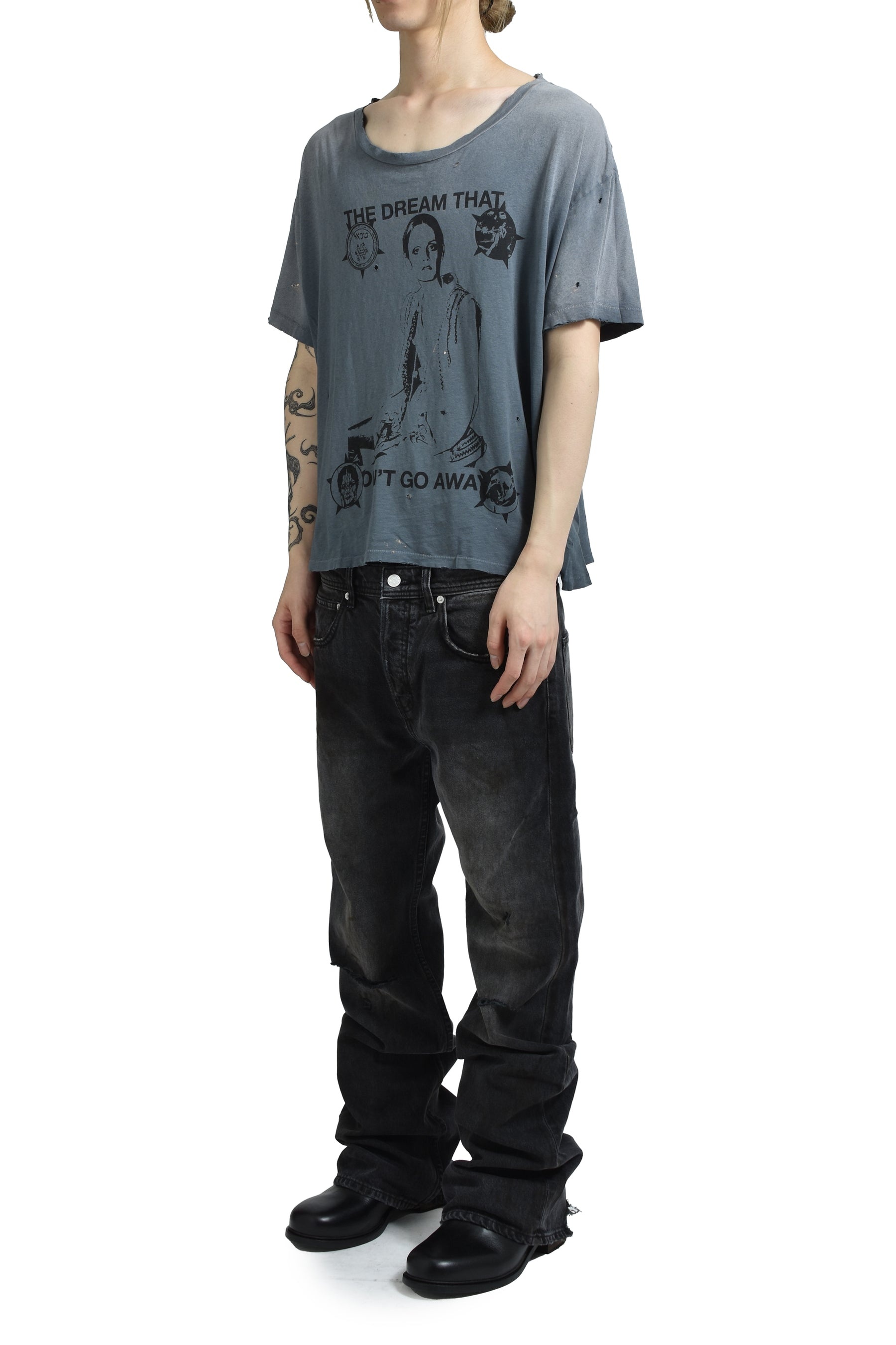 DREAM THAT WON'T GO AWAY T-SHIRT / XEROX BLU - 4