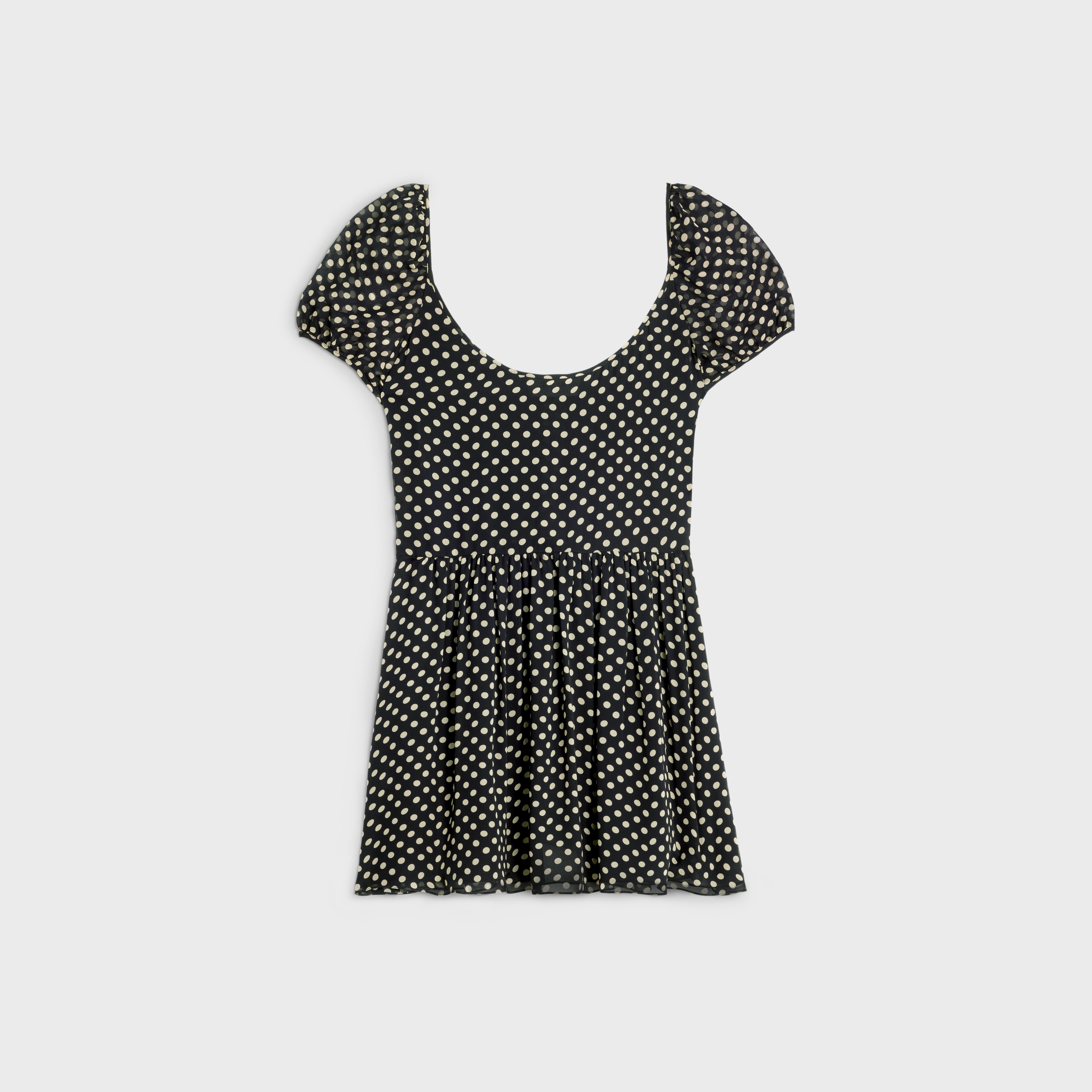 mini dress in silk georgette - 2