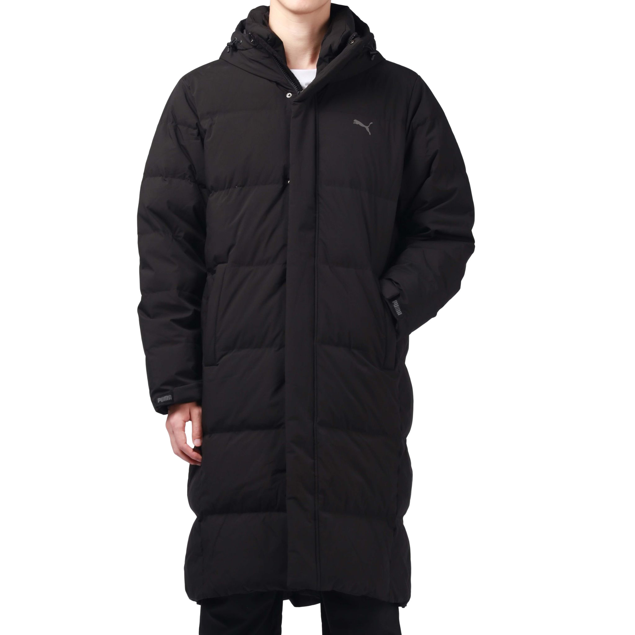 PUMA Long Down Jacket 'Black Grey' 932587-01 - 3