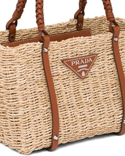 Prada Corn Husk and Leather Tote outlook