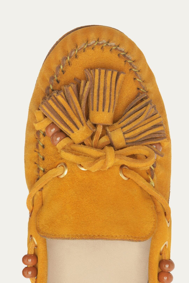 Caramel Tassel Suede Moccasin 5