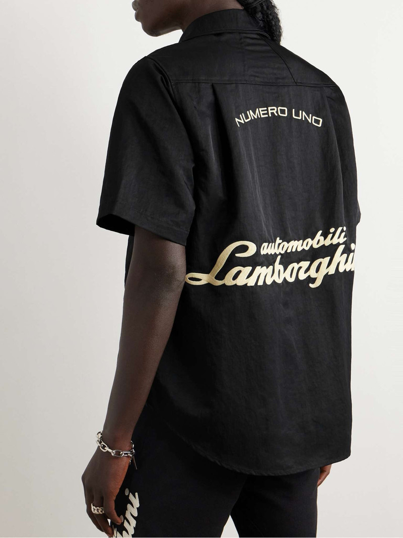 + Lamborghini Logo-Embroidered Nylon-Twill Shirt 3