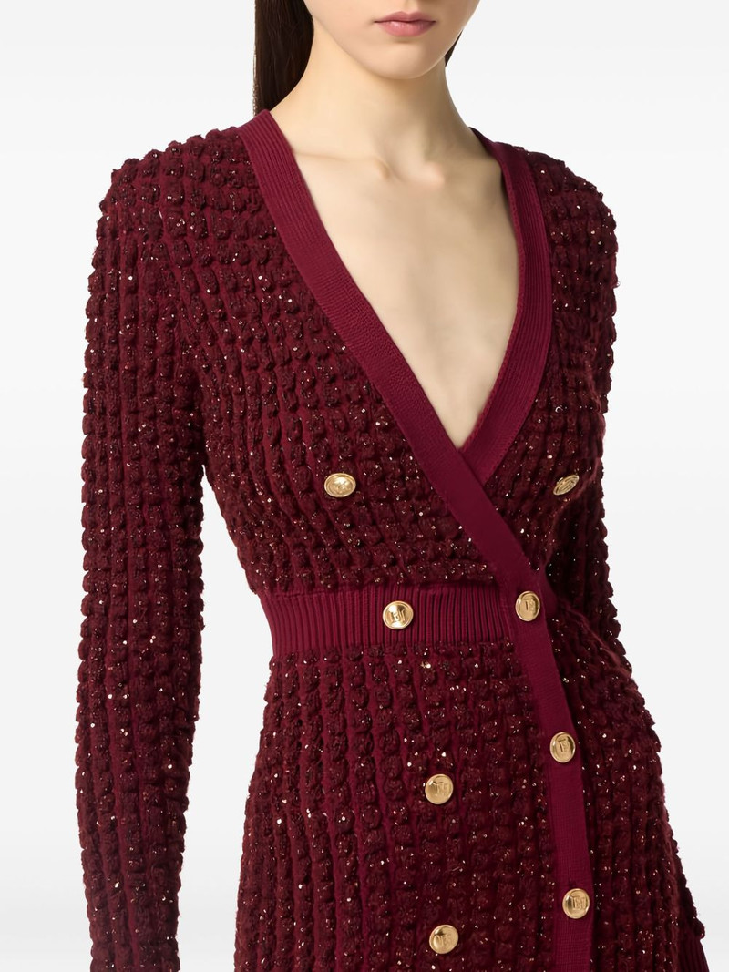 bouclé-knit sequin-embellished mini dress 4
