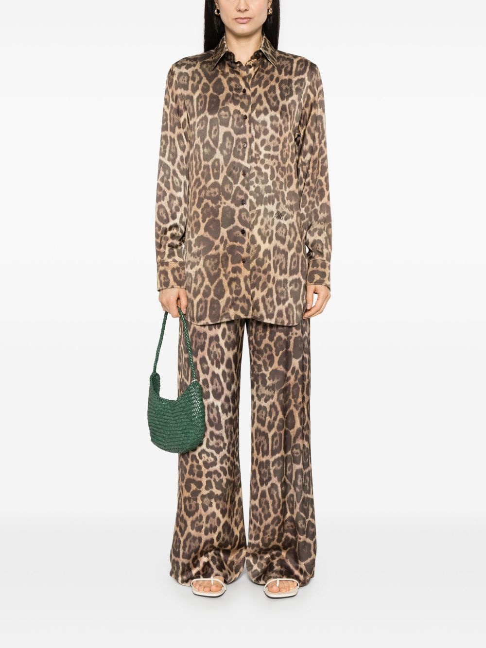 leopard-print shirt - 2