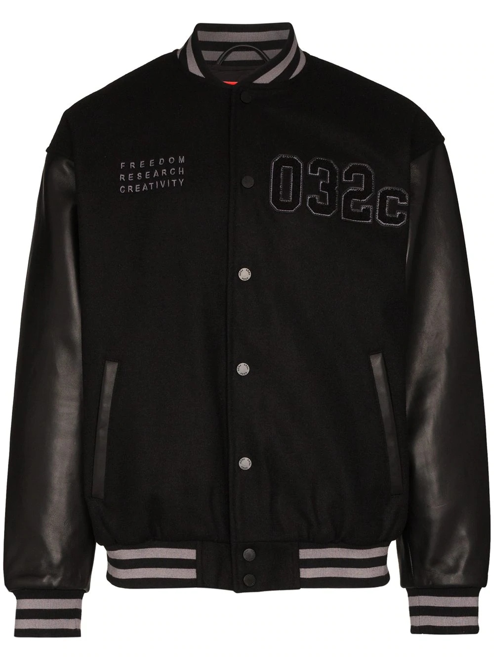 logo varsity bomber jacket - 1