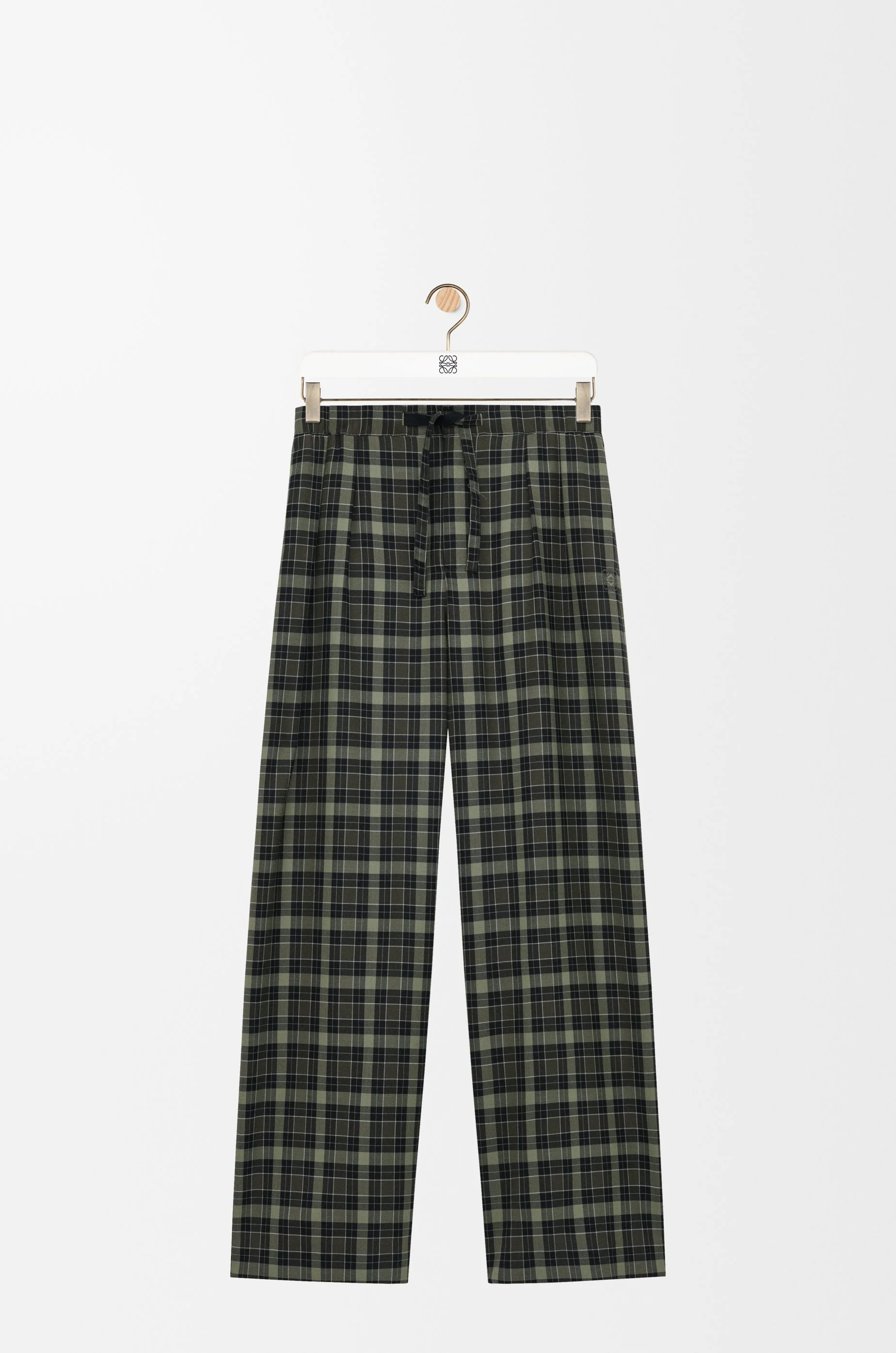 Drawstring trousers in wool blend - 1