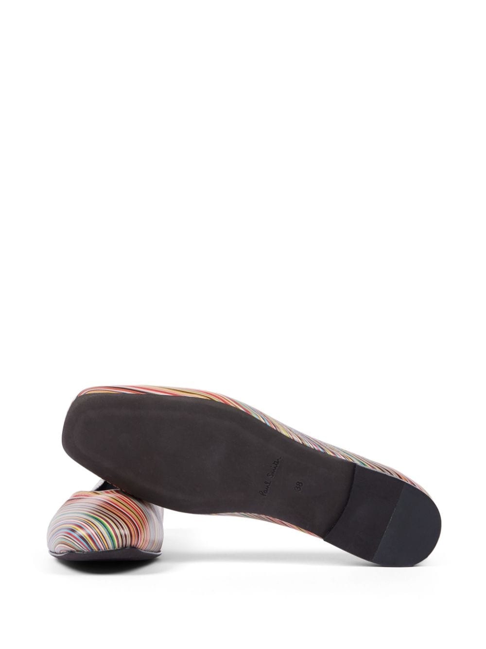 striped ballerina shoes - 5