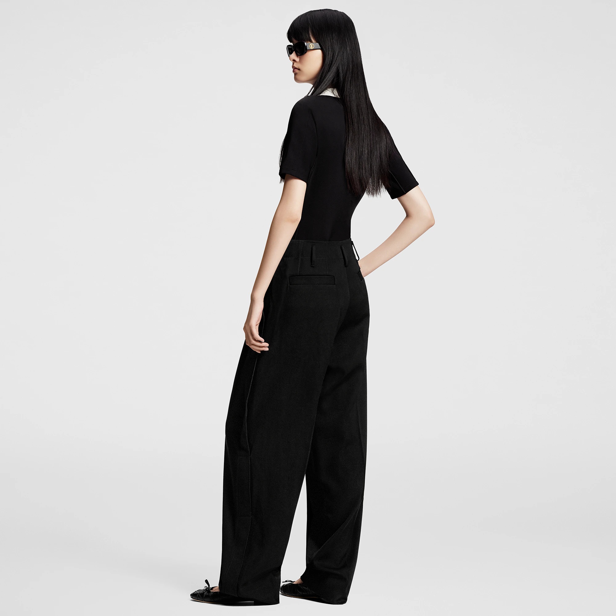 Technical Jersey Peter Pan Collar Top - 3
