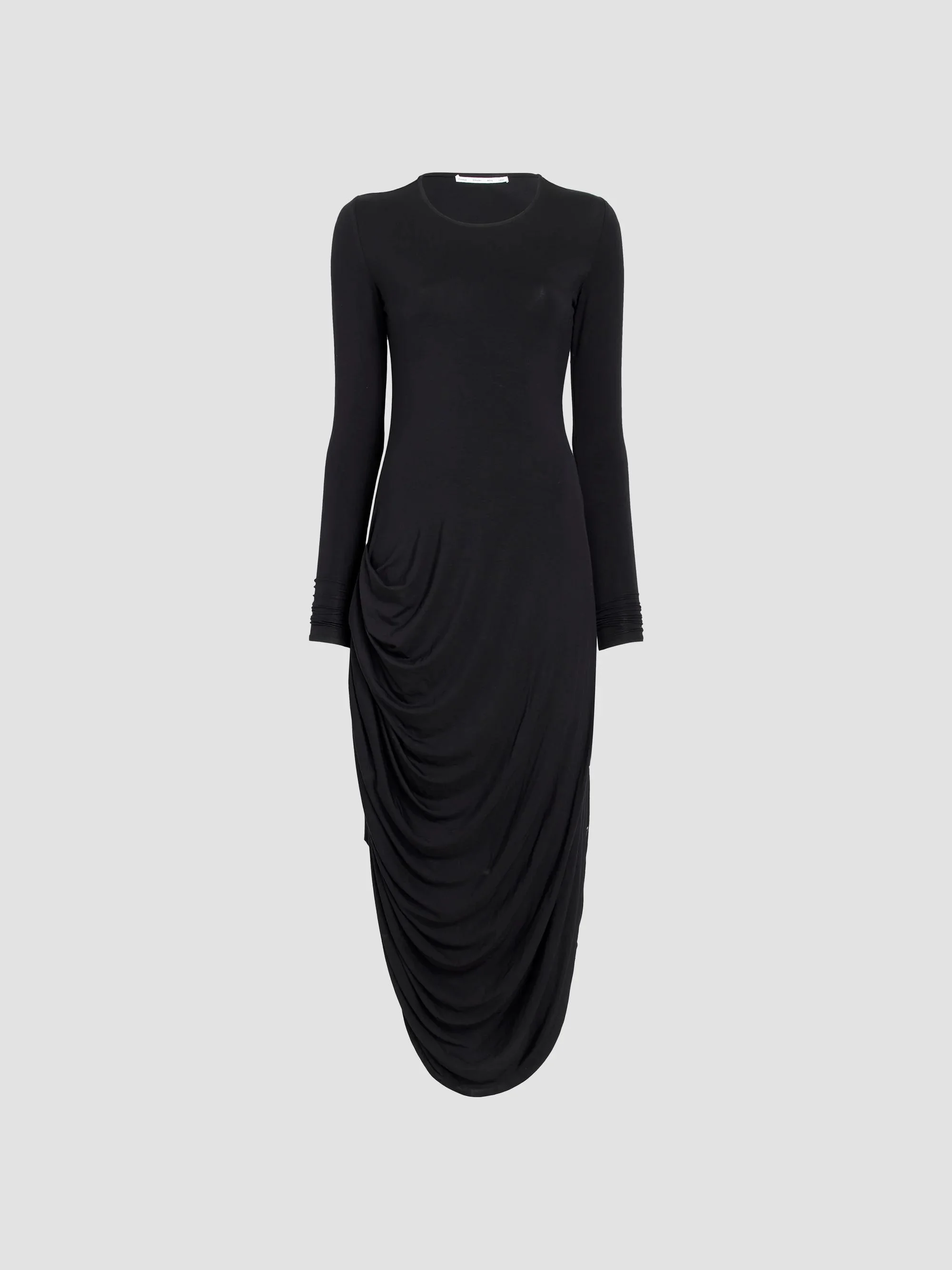 Women's Imogen Ruched Stretch-Jersey Midi Dress - Black - 1