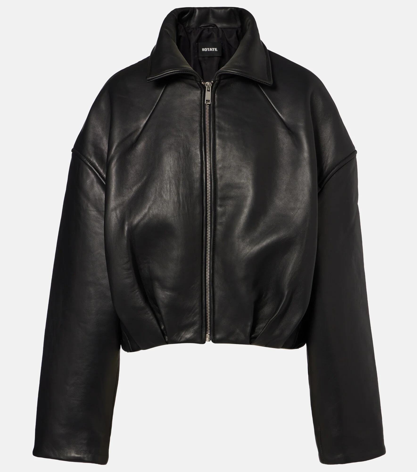 Bonded leather blouson jacket - 1