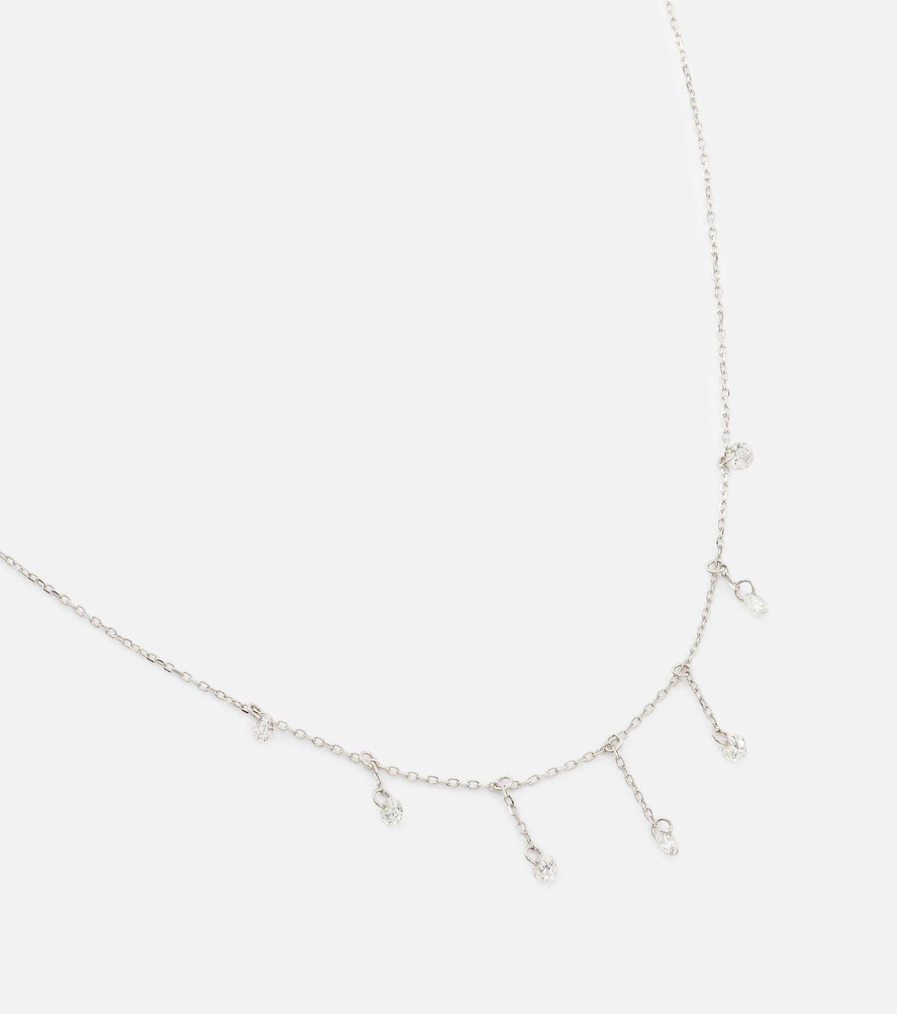 La Foule 18kt white gold necklace with diamonds - 6