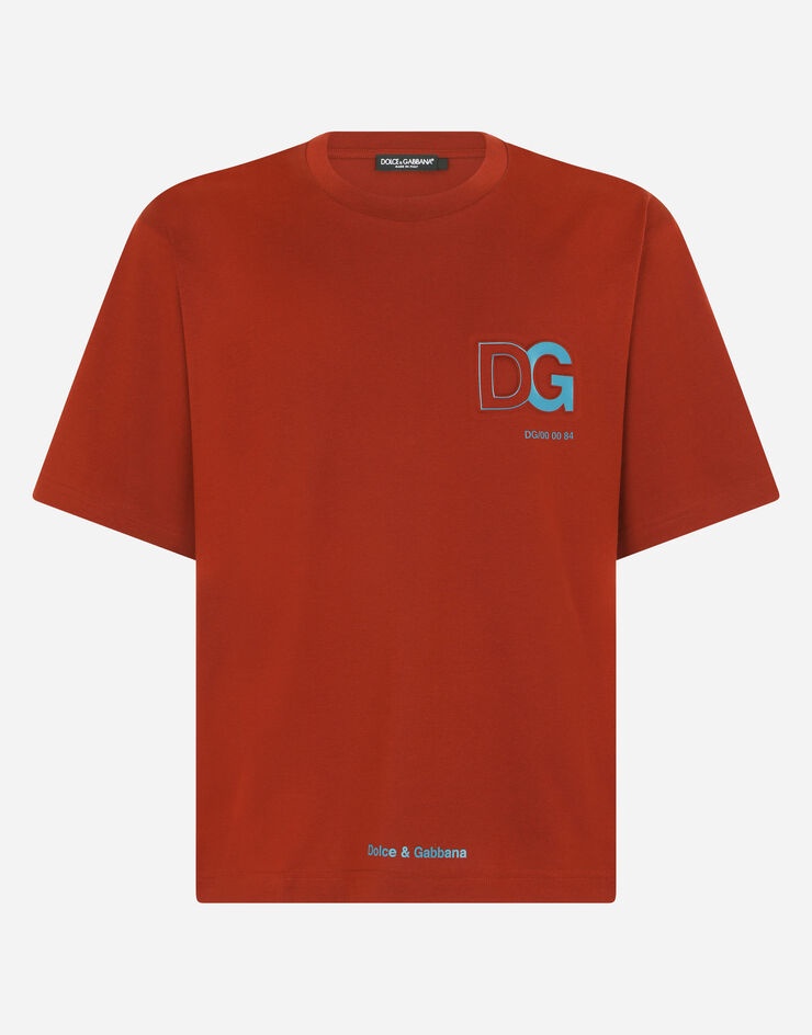 Cotton T-shirt with 3D DG logo - 3