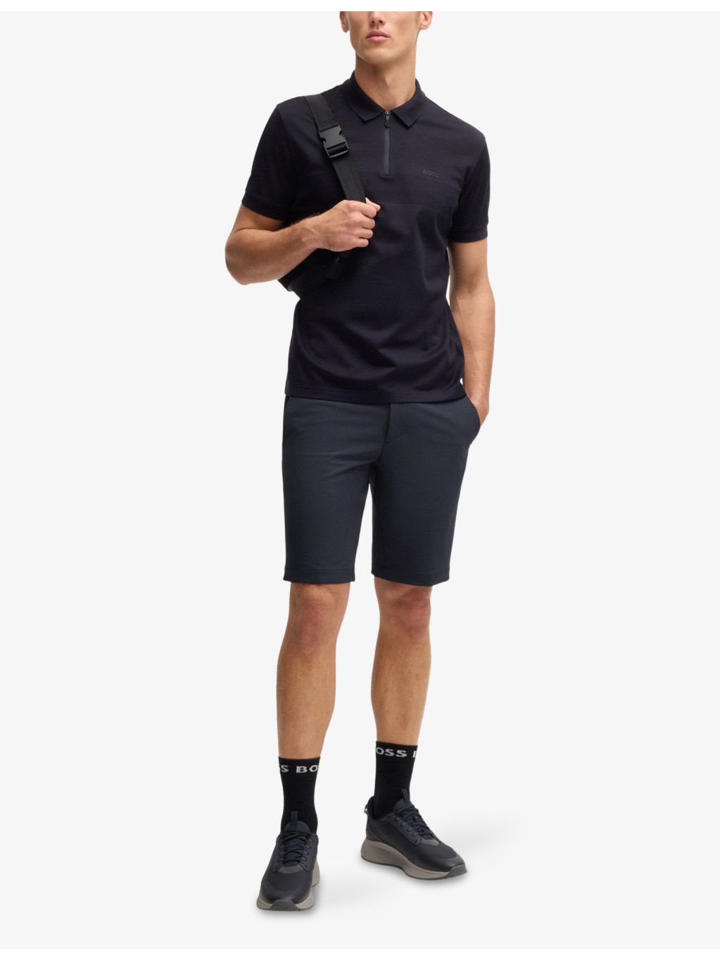 Elasticated-Waist Slim-Fit Stretch-Woven Shorts - 2