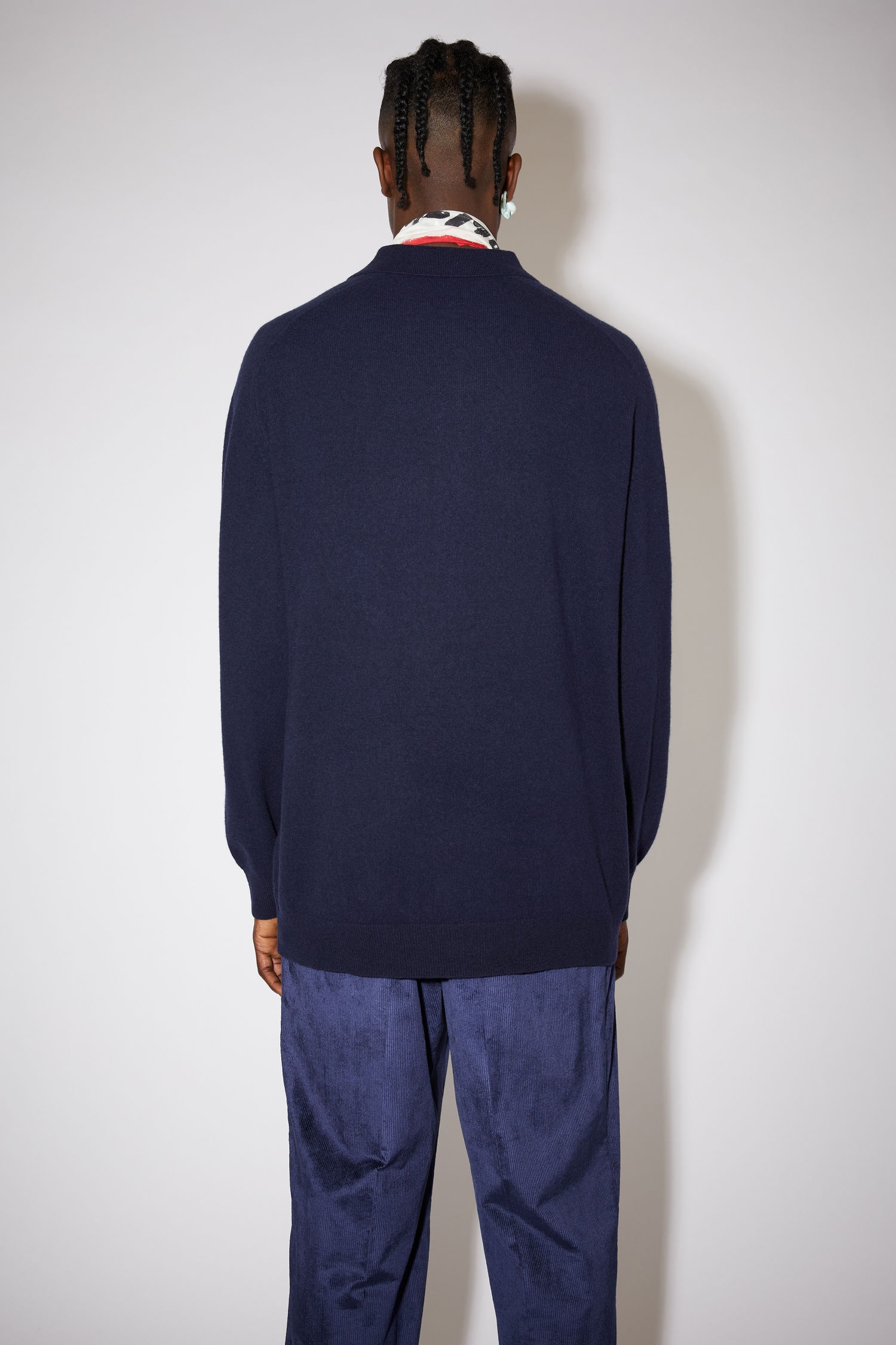 Polo sweater - Navy - 3