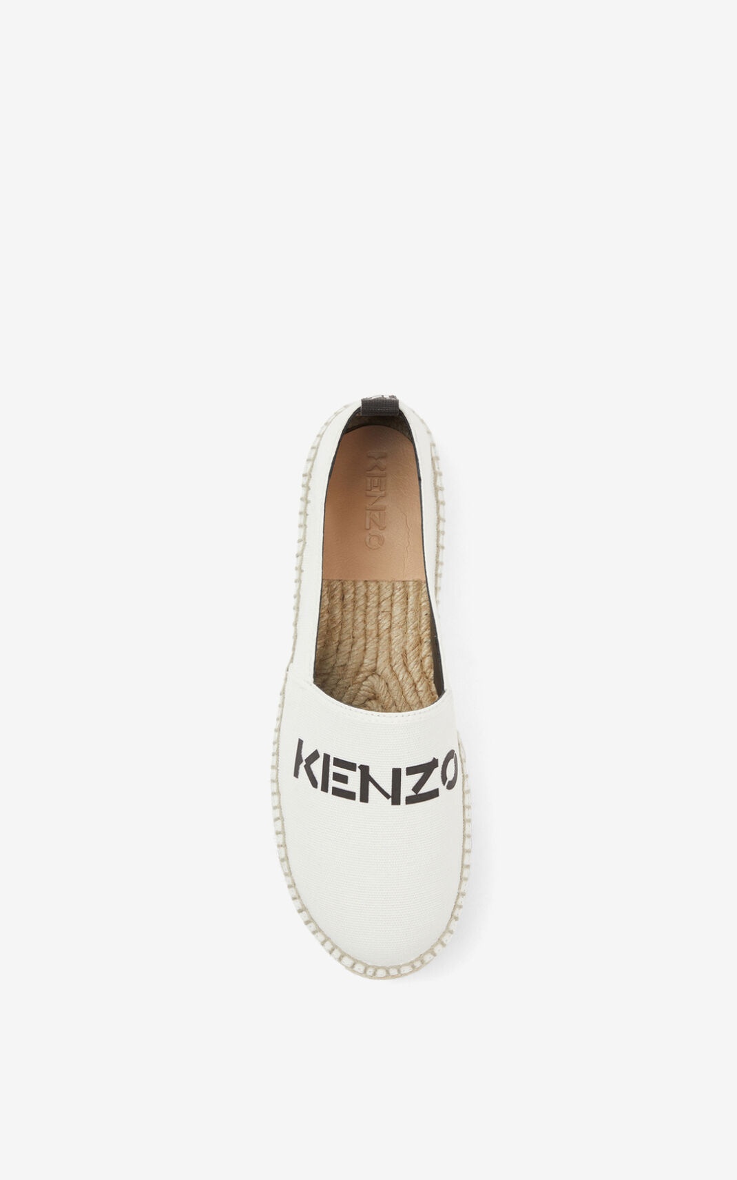 KENZO Logo canvas platform espadrilles - 2