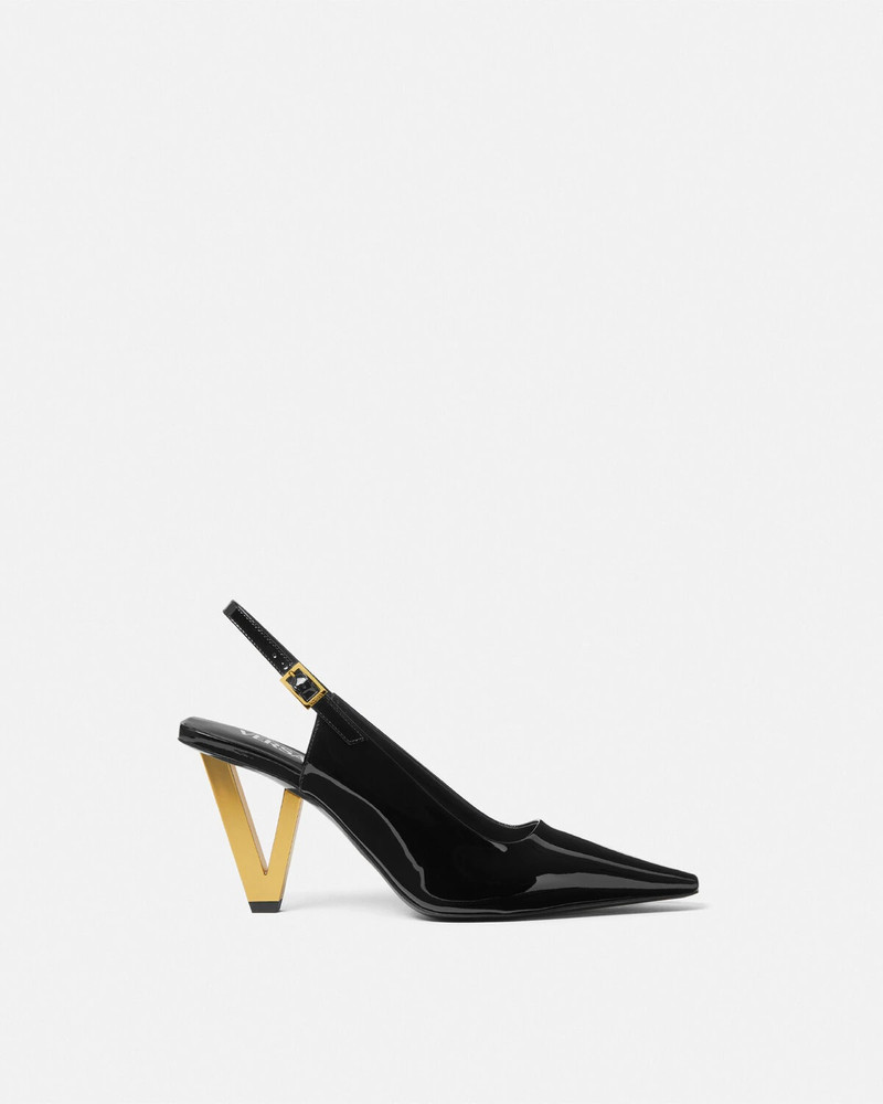 V2025 Patent Slingback Pumps 85 mm - 1