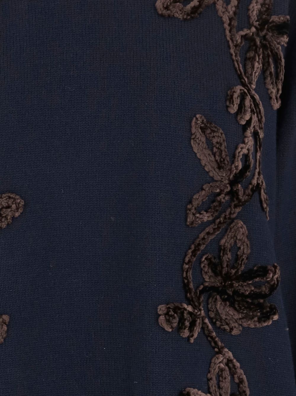 floral-embroidered sweater - 3