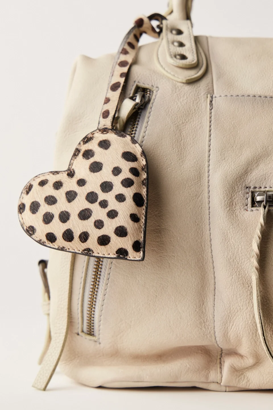 Heart Animal Print Keychain - 1