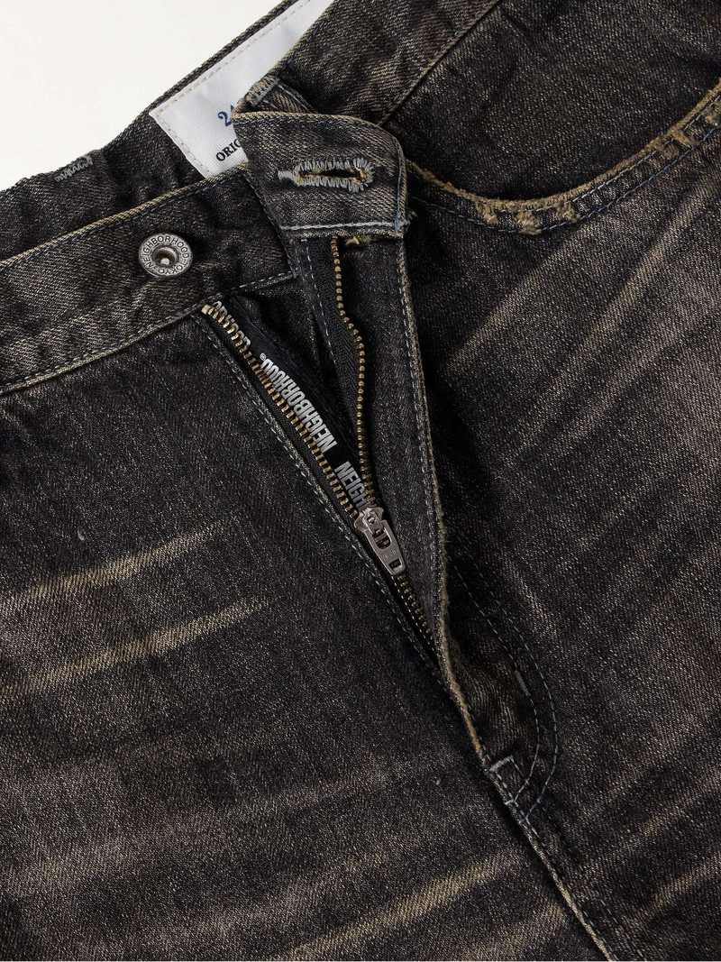 Savage Straight-Leg Distressed Selvedge Jeans 3