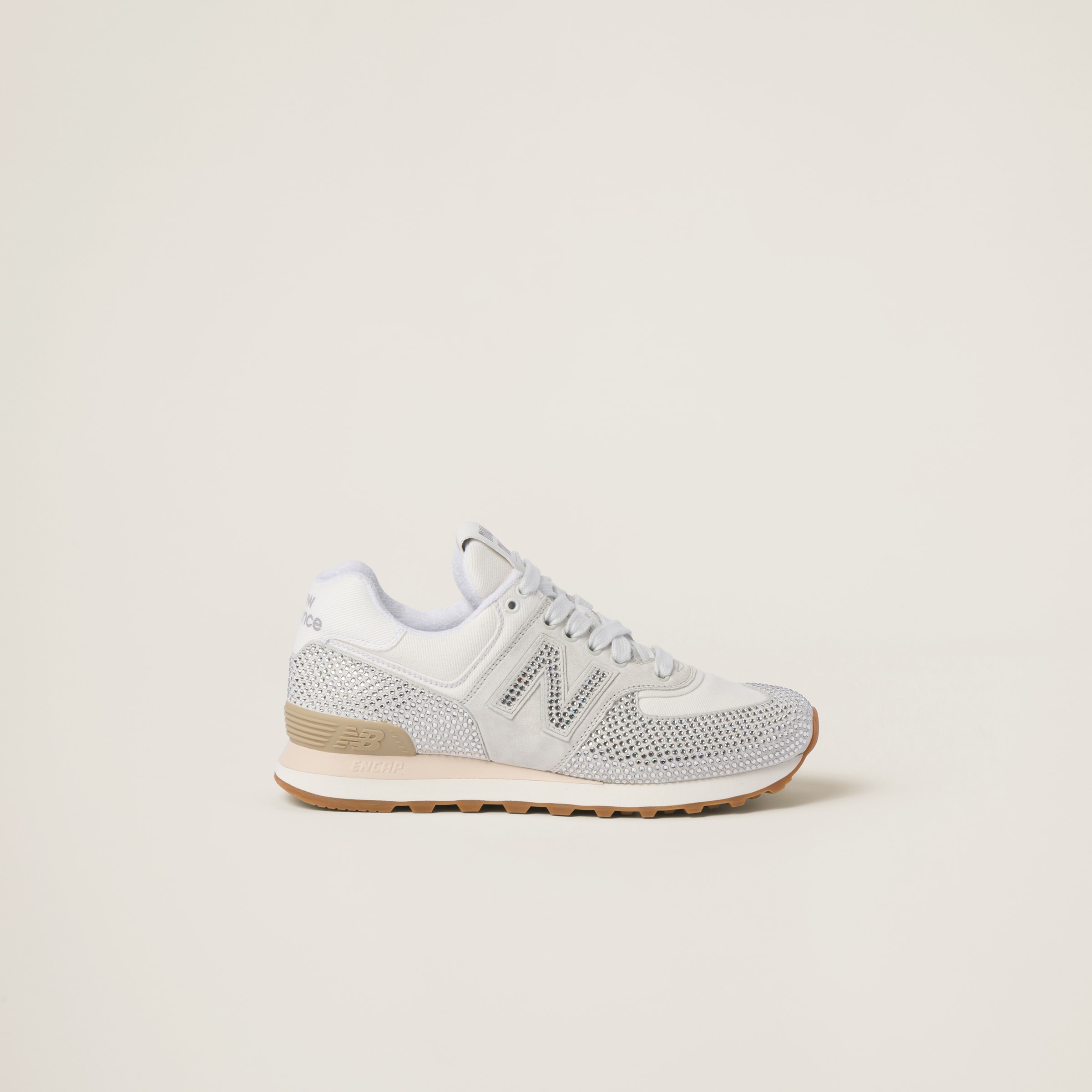 574 New Balance x Miu Miu suede and denim sneakers - 2