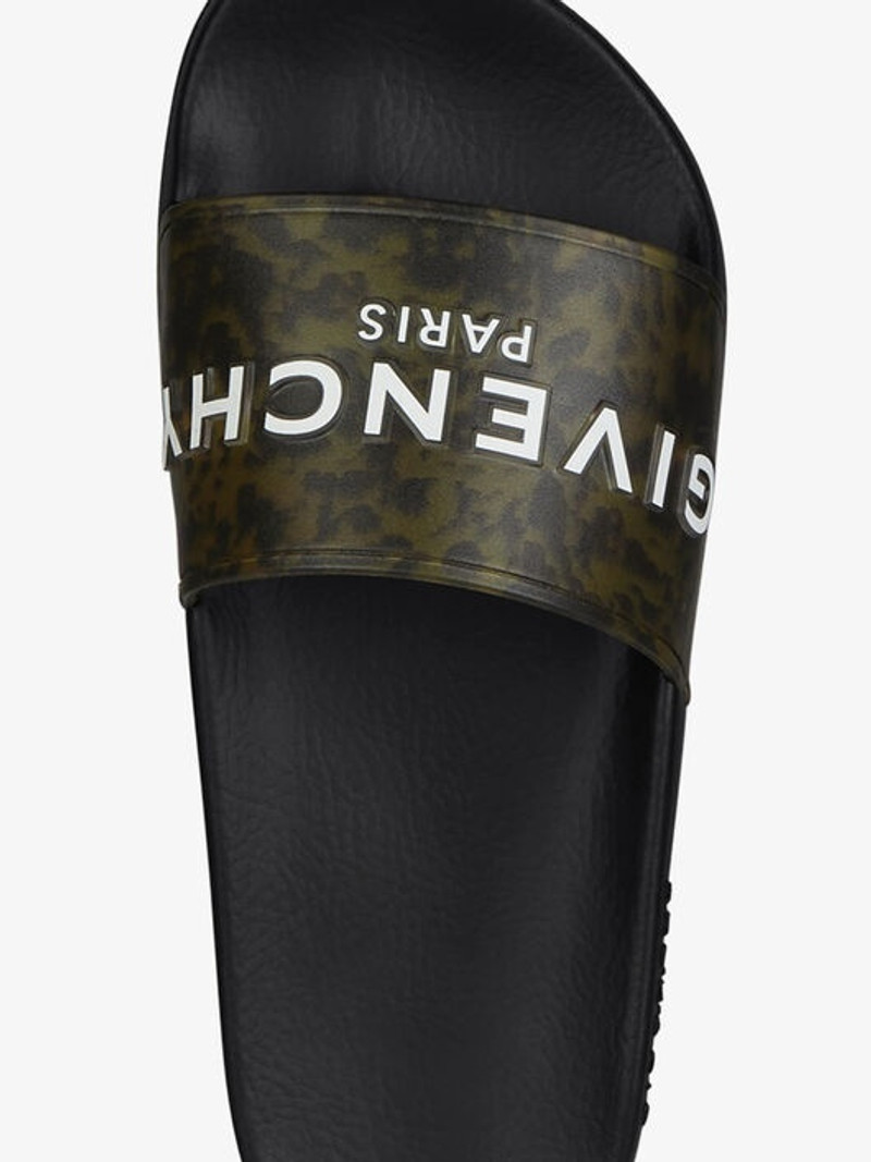 GIVENCHY PARIS MARBLE FLAT SANDALS 7