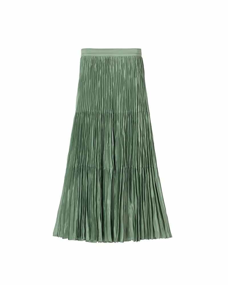 LISE PLEATED SKIRT LT.GREEN - 1