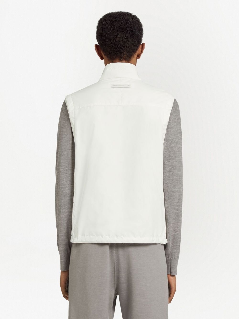 reversible zip-up vest - 4