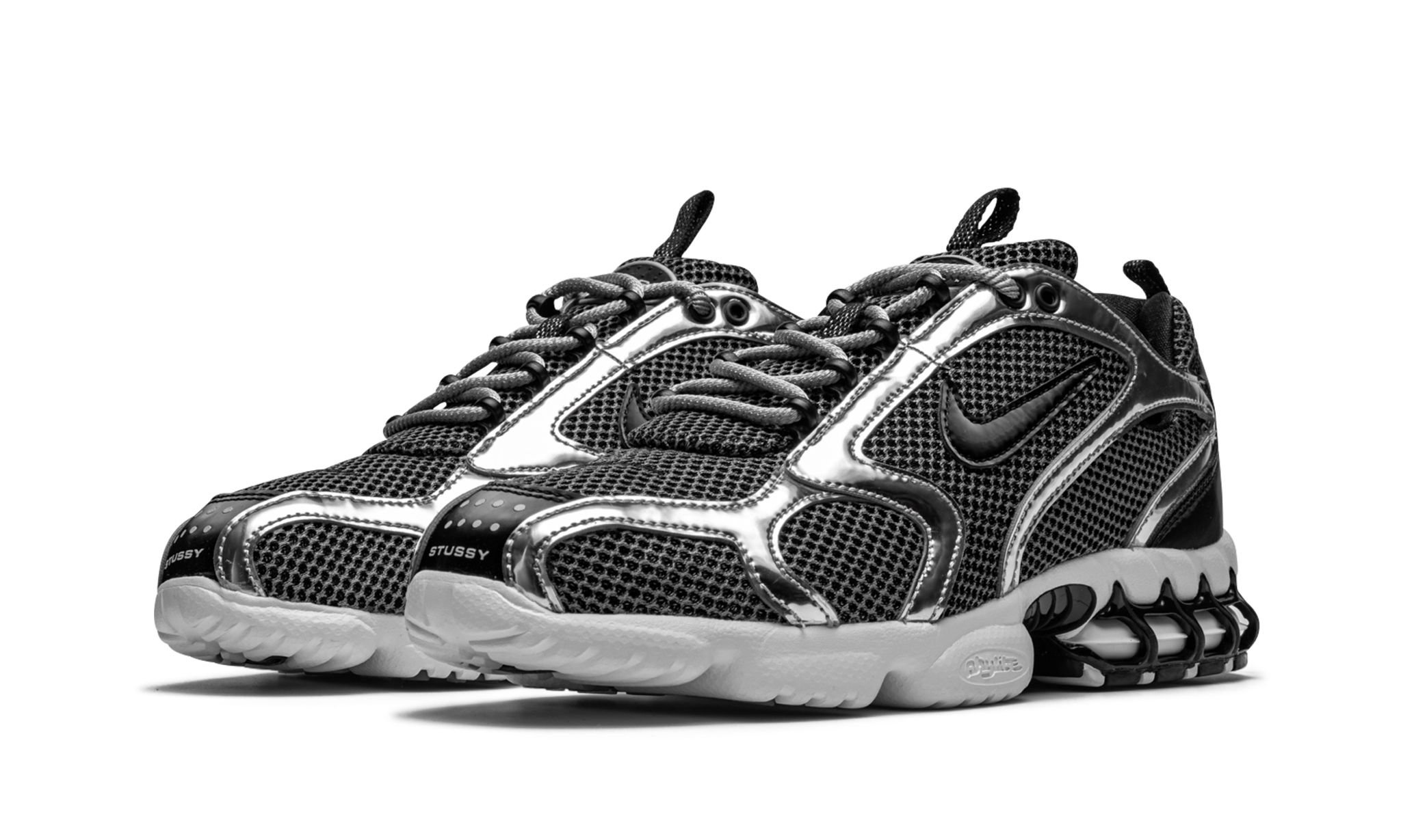 Air Zoom Spiridon Caged "Stussy - Pure Platinum" - 2