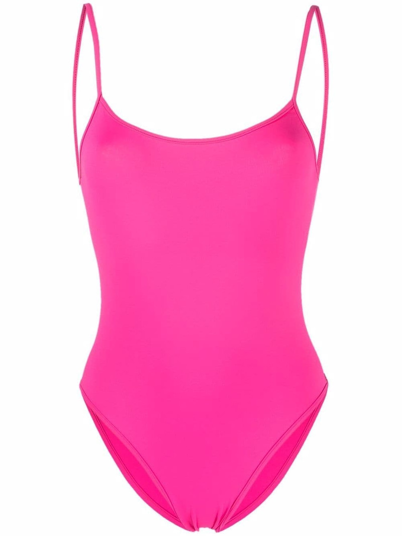 scoop-neck backless swimsuit 1