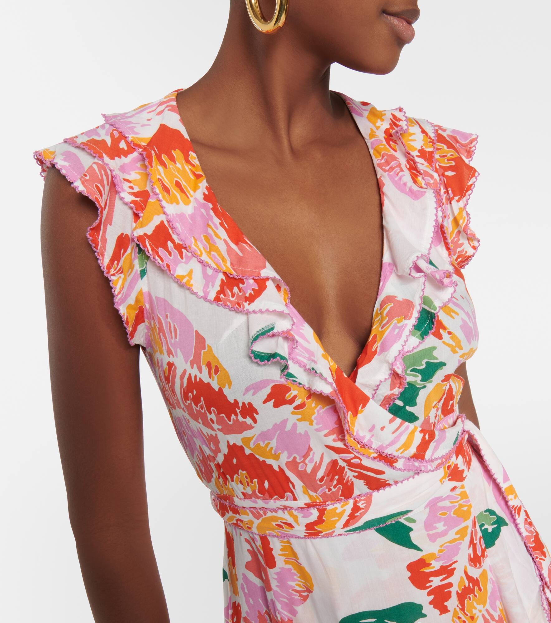 Aude floral midi dress - 4