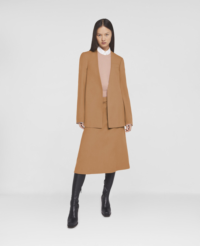 Stella McCartney Slim Wool Collarless Jacket outlook