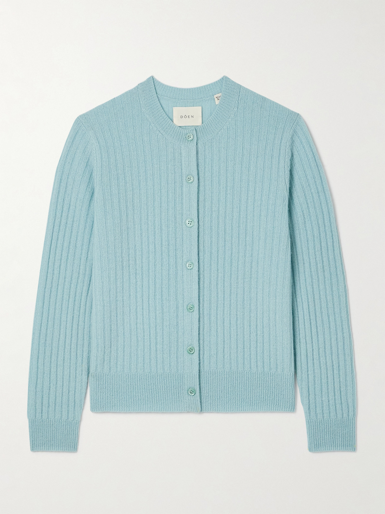 Danaë Ribbed Cashmere Cardigan - 1
