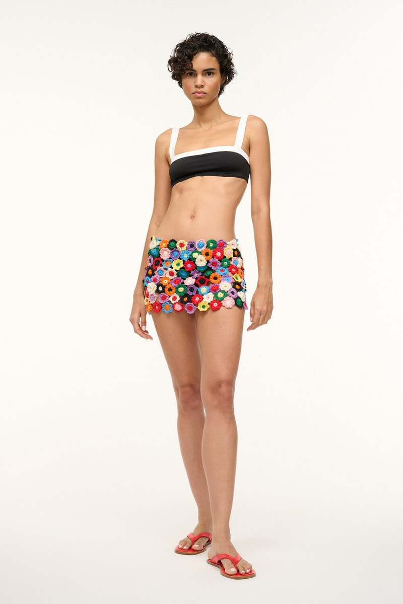 STAUD DANTE THONG SLIDE RED ROSE 2