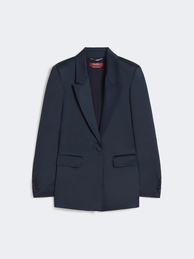 ALBINO Envers satin blazer - MIDNIGHTBLUE 6