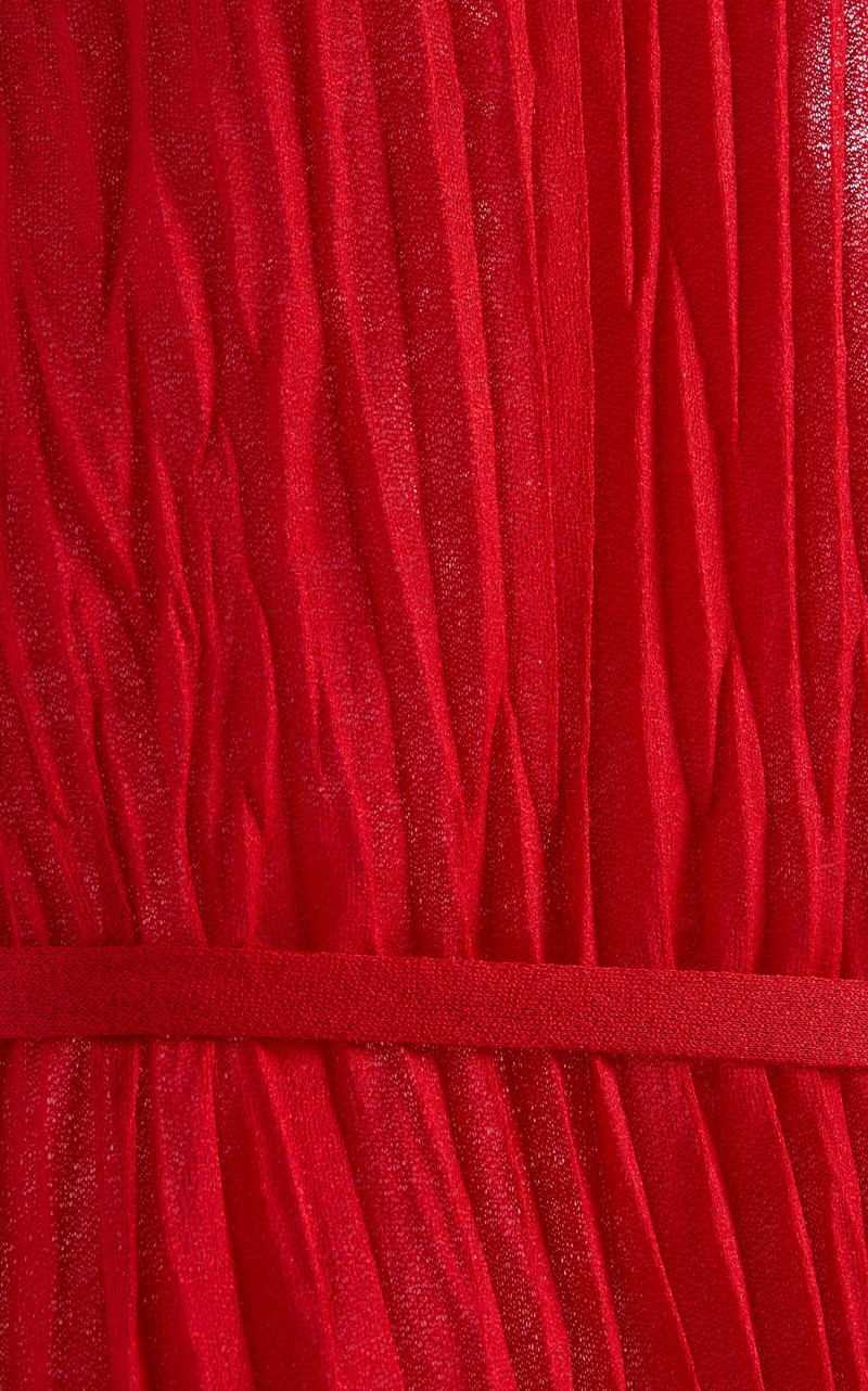 Lyra Pleated Jersey Top red 5