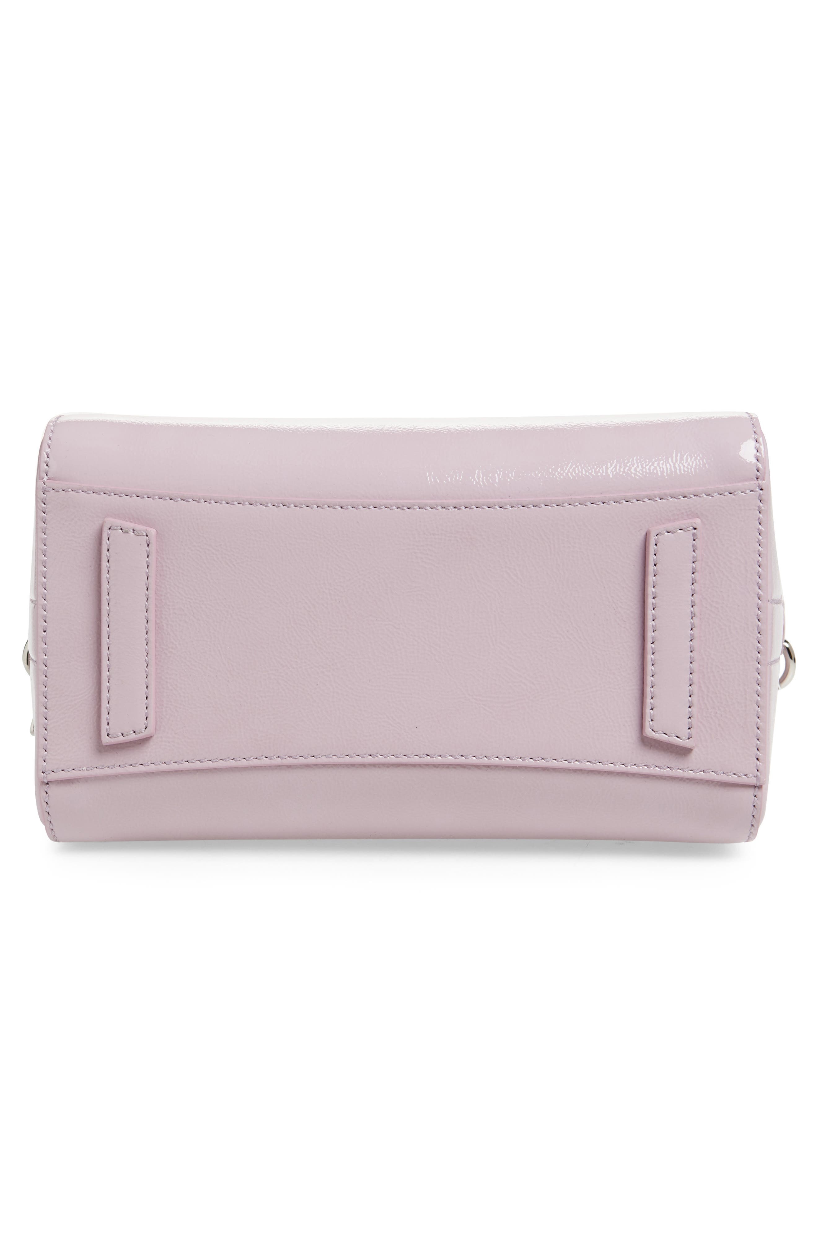Givenchy Mini Antigona Box Leather Satchel in Orchid Purple at Nordstrom - 7