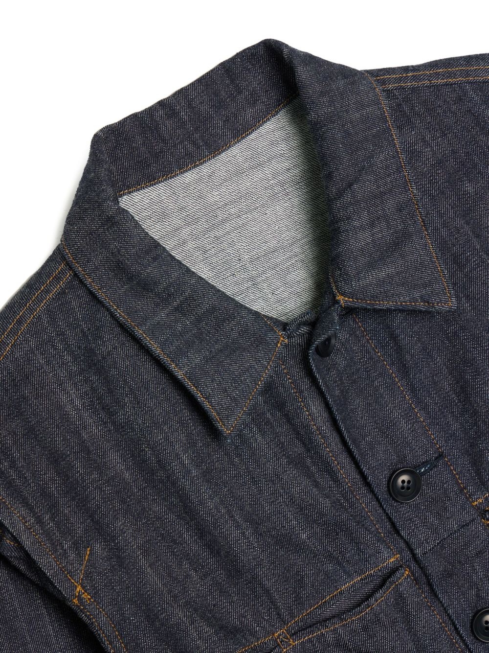 button-up denim jacket - 3