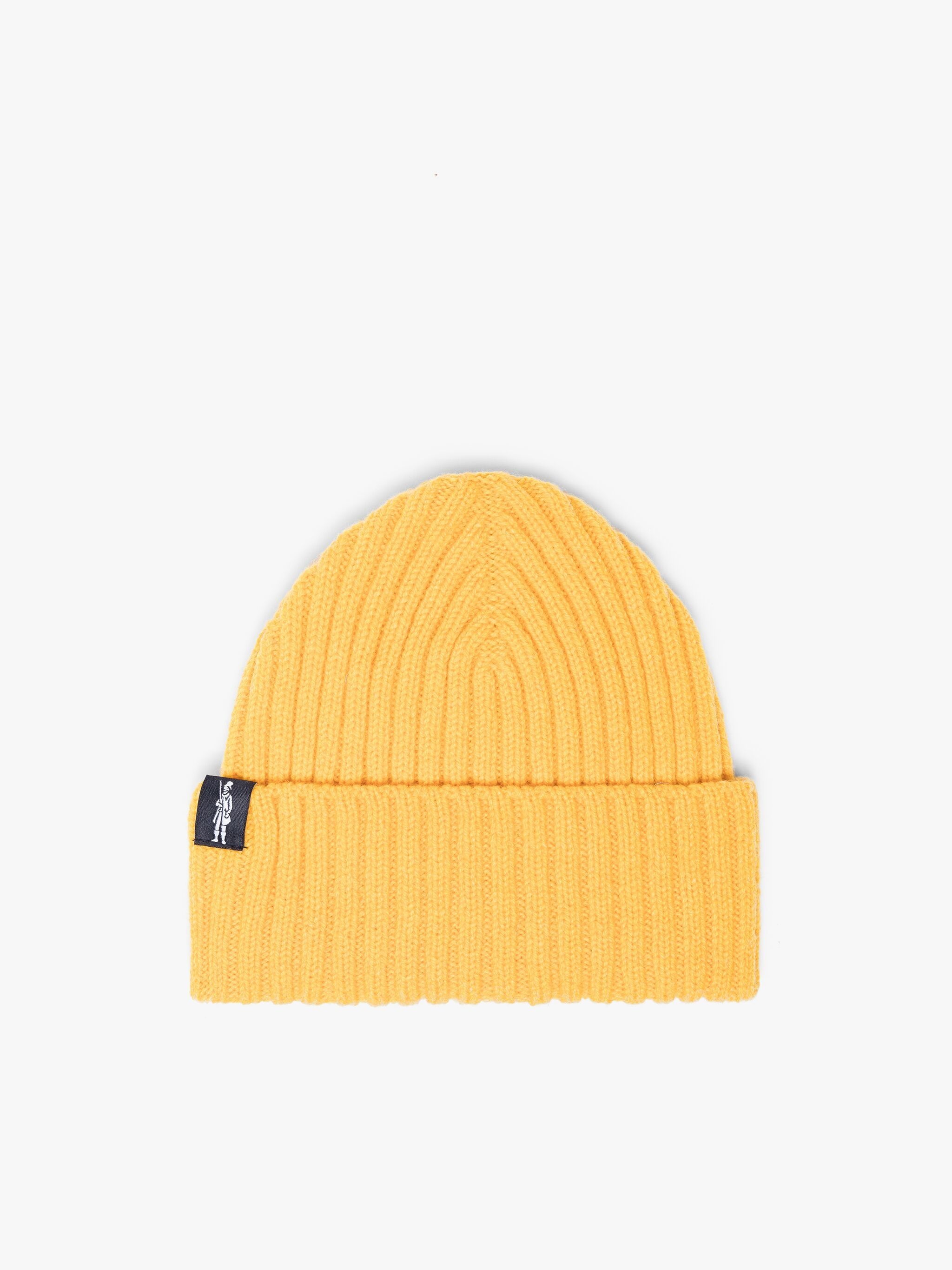 BILLIE YELLOW WOOL BENIE HAT - 1