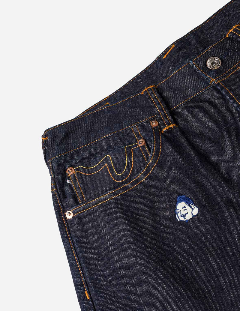 Allover Brand Embroidery Regular Fit Jeans #2000 9