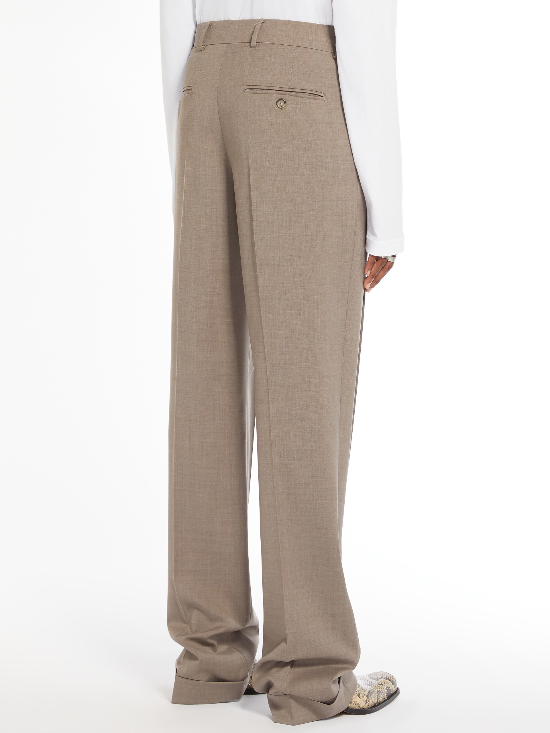 パンツ Sportmax Cappuccino Wool Ferito Pant Sportmax Cappuccino wool Ferito pant | gebnegozionline