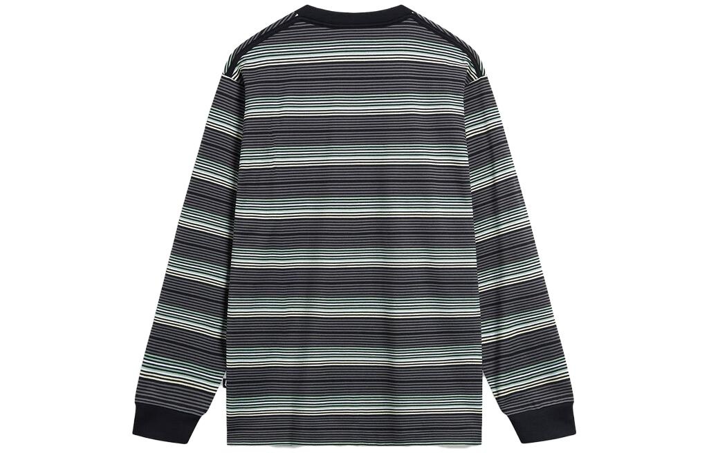 Li-Ning Classic Lifestyle Stripes Long Sleeve Shirt 'Grey Black' AHST719-4 - 2